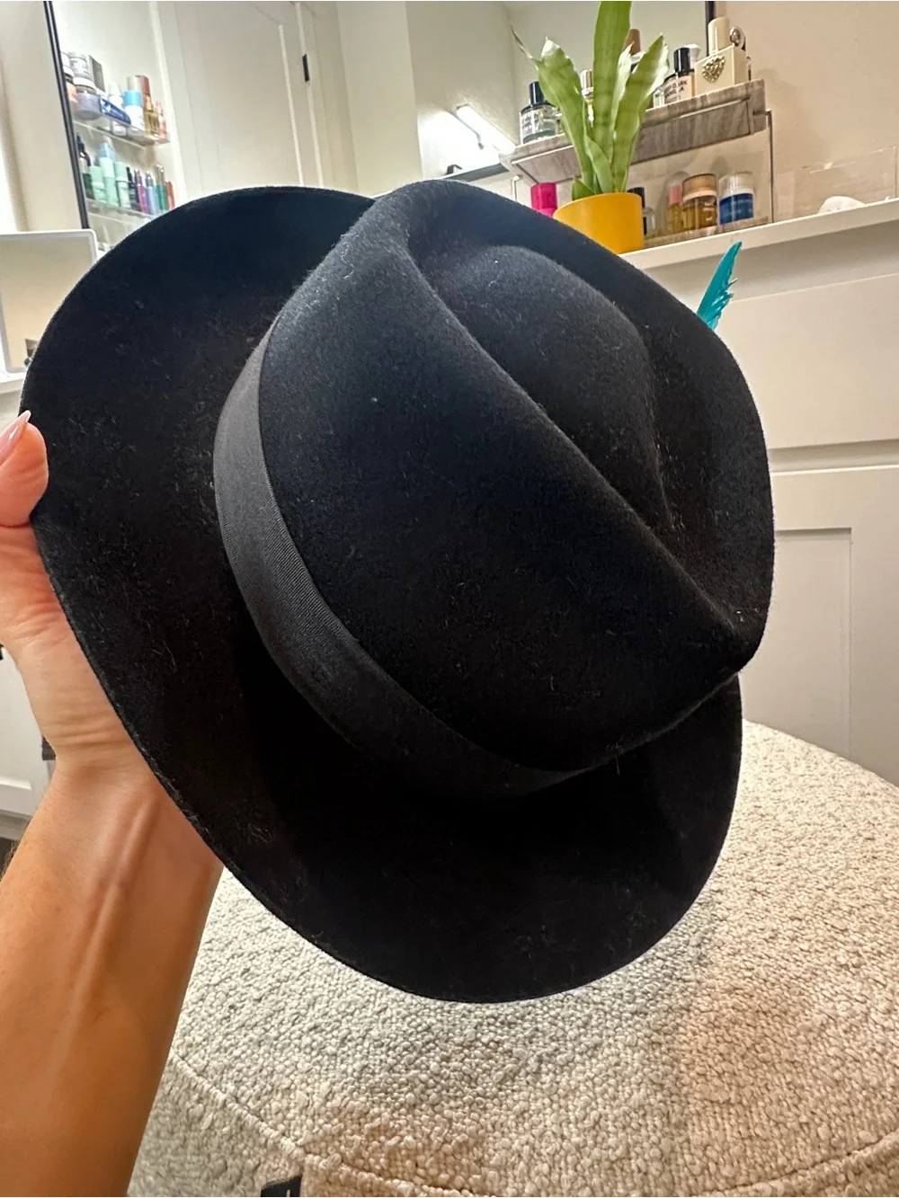 Goorin Bros Black Felt Fedora Hat